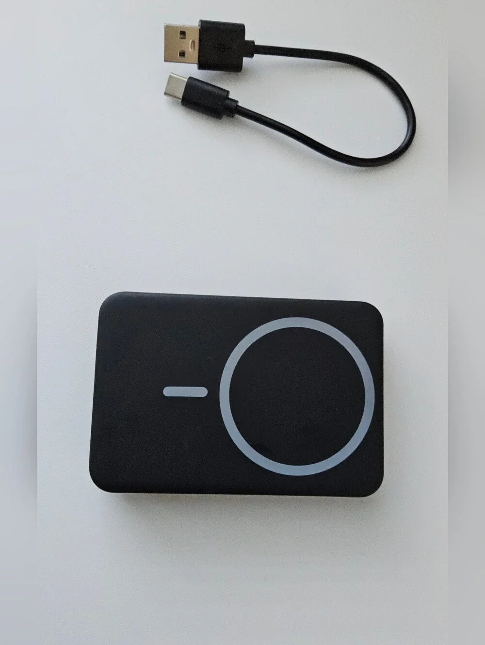 myCharge Portable Power Bank in Black 5,000 mAh capacit